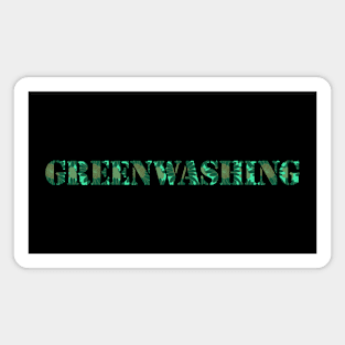 Greenwashing Typography Magnet